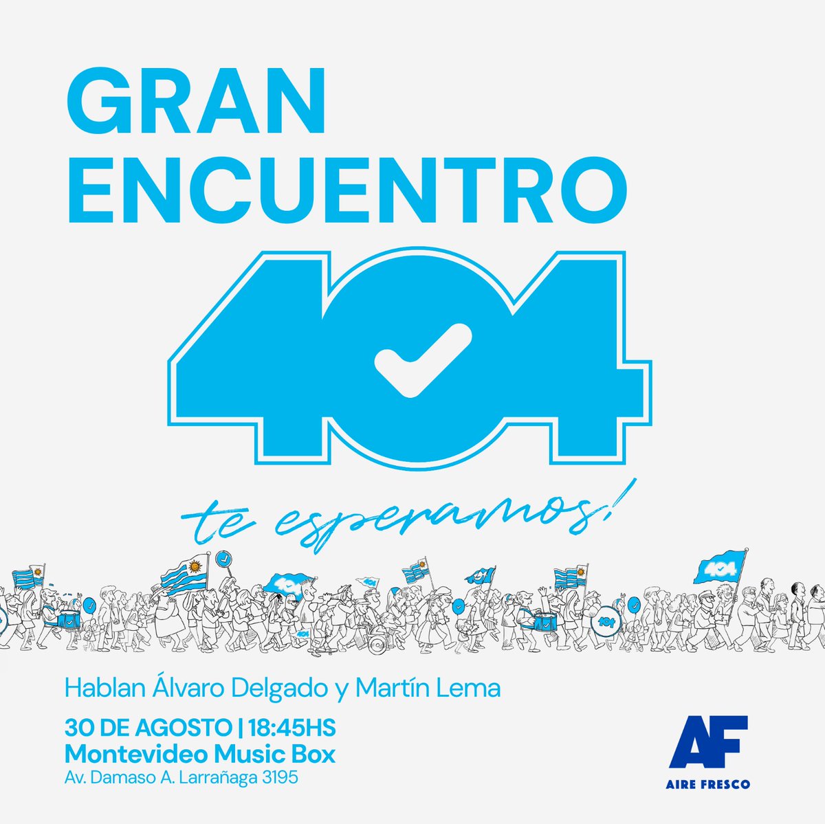 Alborada404's tweet photo. Somos la lista del presidente de la República. Y trabajaremos para ser la lista del próximo presidente de la República.

📢📢 A empujar del carro para que el preferido sea @AlvaroDelgadoUy !
👇👇👇 https://t.co/FjEV3SYJRi