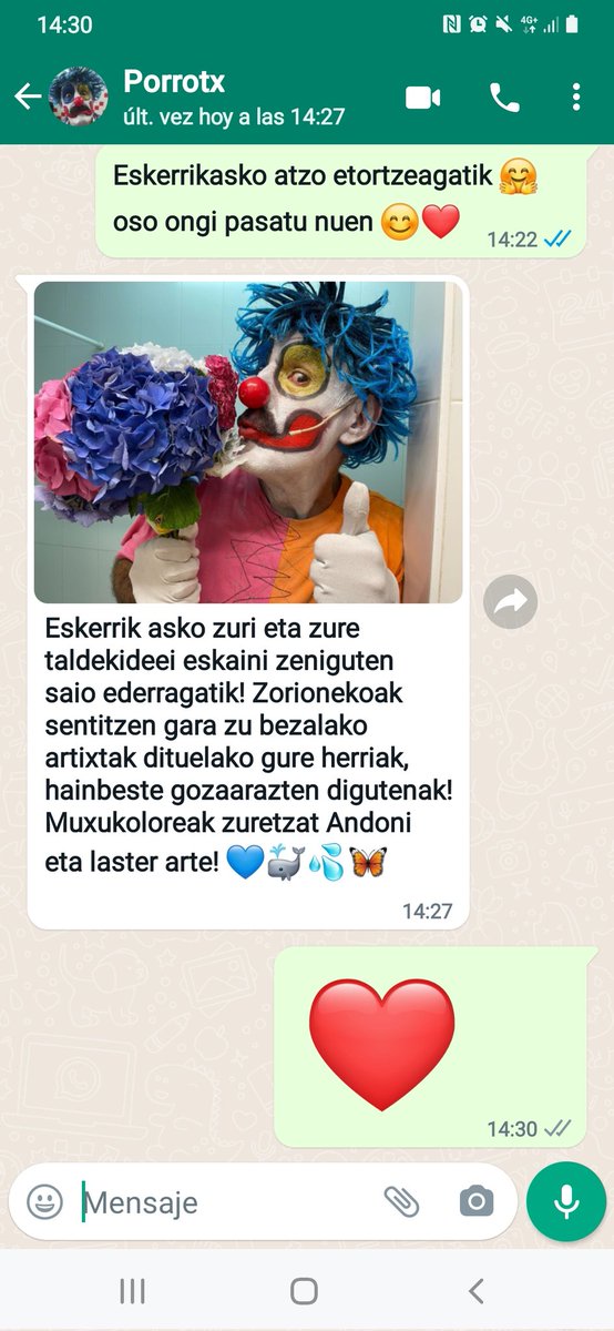 Esaidazue pertsona zoragarriagorik 😀