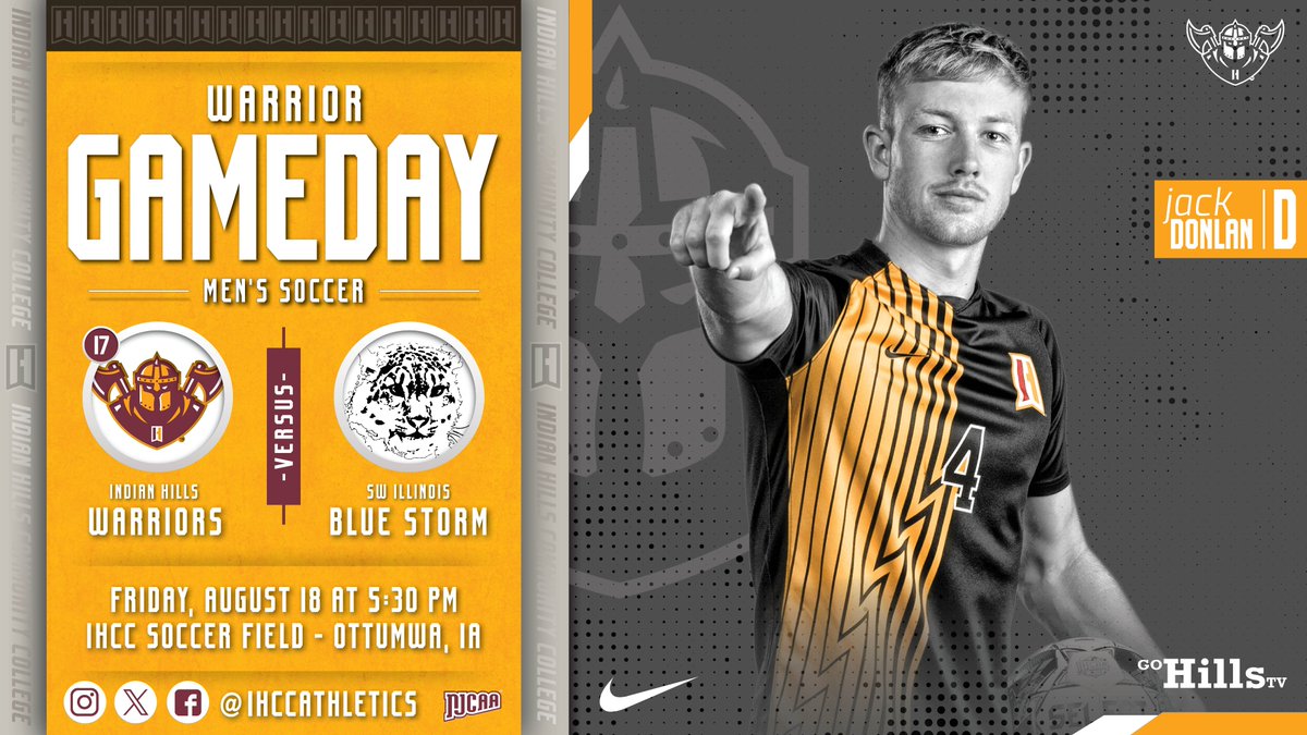 IHCCAthletics's tweet photo. SEASON OPENER!  No. 17-rated @ihccmsoc kicks off its 2023 slate this afternoon as the Warriors host @swic_msoc as part of the IHCC Soccer Classic.  Kick off is 5:30 p.m. from IHCC Soccer Field.  @GoHillsTV will broadcast live all weekend long!

#WeAreWarriors #WarriorNation https://t.co/XKJl9cQO39
