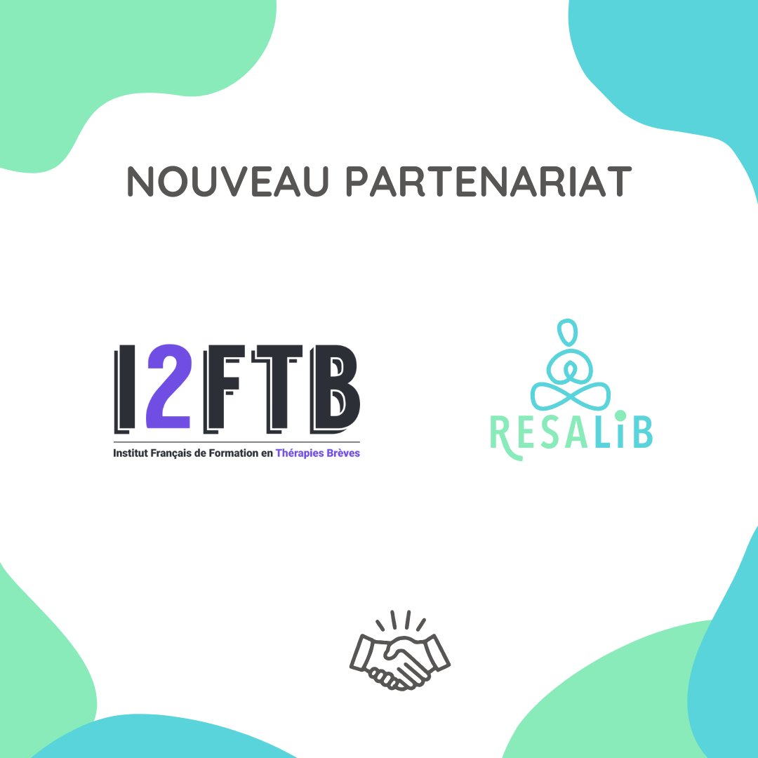 ResaLib's tweet photo. Resalib a le plaisir de vous annoncer un nouveau partenariat🤝avec L'Institut Français de Formation en Thérapies Brèves (I2FTB).
Il a vu le jour grâce à un rêve partagé : celui de répandre la passion des thérapies brèves et d'apporter un soutien aux thérapeutes. https://t.co/CbFvWGnU5b
