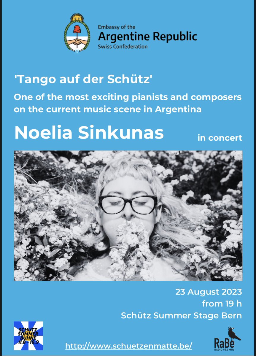 Embajada Argentina en Suiza (@argensuiza_) on Twitter photo TANGO EN SUIZA 🇦🇷🇨🇭
<a href="/noesink/">Noelia Sinkunas</a> in concert
<a href="/radiorabe/">Radio Bern RaBe</a> <a href="/Stadt_Bern/">Stadt Bern</a> <a href="/Bern_Stadt/">Stadt Bern</a> <a href="/smart_bern/">BERN Smart City 🇨🇭</a> TANGO EN SUIZA 🇦🇷🇨🇭
<a href="/noesink/">Noelia Sinkunas</a> in concert
<a href="/radiorabe/">Radio Bern RaBe</a> <a href="/Stadt_Bern/">Stadt Bern</a> <a href="/Bern_Stadt/">Stadt Bern</a> <a href="/smart_bern/">BERN Smart City 🇨🇭</a>