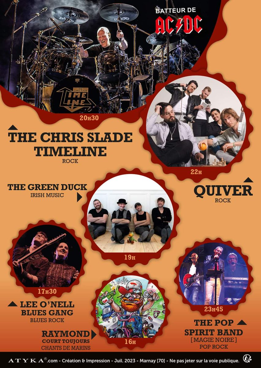 SladeTimeline's tweet photo. ⚡Looking forward to Sat 16 SEP and returning to France for this!!! LA BIERE KI COOL MARNAY (70) ⚡ CAN’T WAIT TO SEE YOU ALL THERE ⚡ #labierekicool #marnay #festival #france https://t.co/PD4PWqhtGA