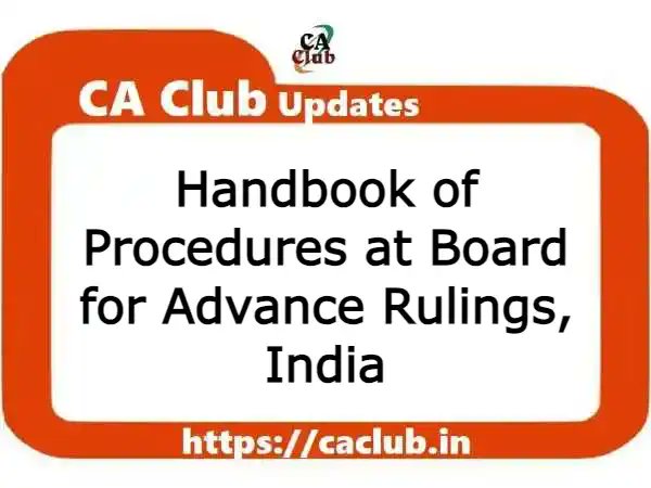 caclubnetwork's tweet photo. Explore India's Income-tax Advance Rulings framework with the help of comprehensive guide. Understand legal provisions, procedures, and tax predictability: https://t.co/5Wfz54R4Pv https://t.co/GB00KcXTX8