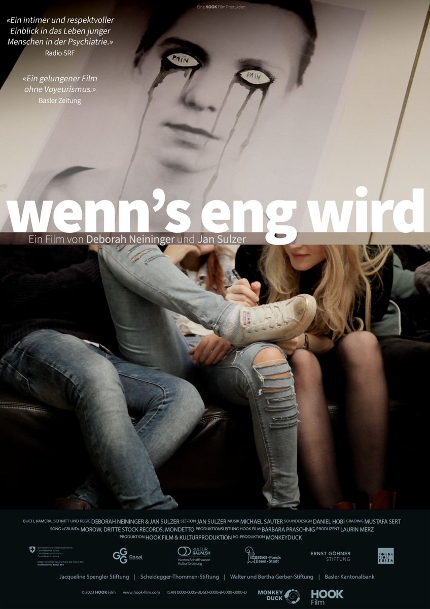 kultkino's tweet photo. Matinée zu #WennsEngWird: So, 10. Sept. 23 | 11.00h | kult.kino atelier | imit Gespräch mit Regisseur*innen #DeborahNeininger + #JanSulzer &amp; #Morow (#Rapper) + #AlexandraSchwald (Psychologische Abteilungsleiterin, Jugendpsychatrische Abteilung #UPK
Tickets https://t.co/XnNVsZV2BG https://t.co/ReVRNIPQJm