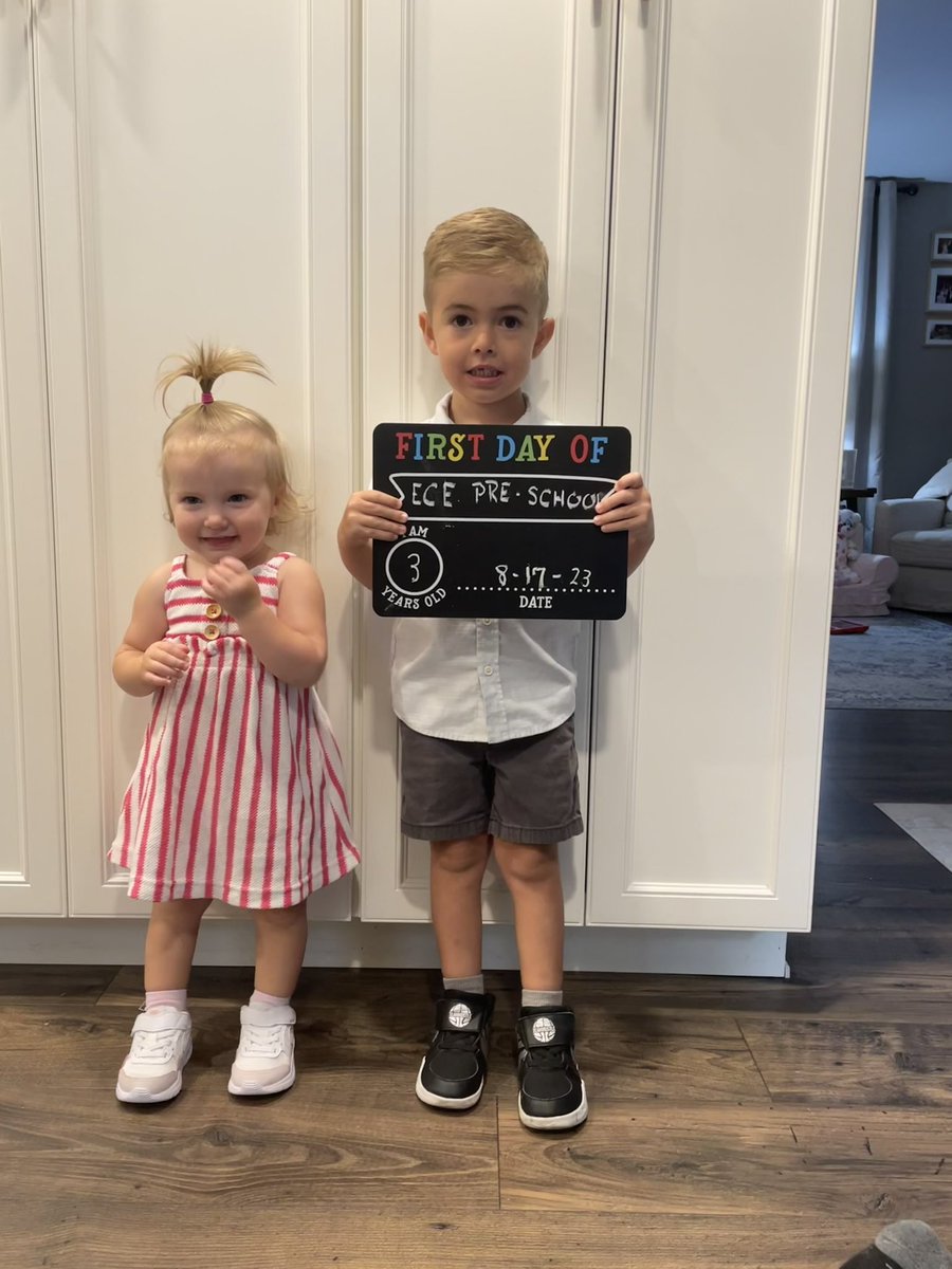 These two are ready for the new school year! Wishing everyone a great start! #DontBlink #TheyGrowUpFast