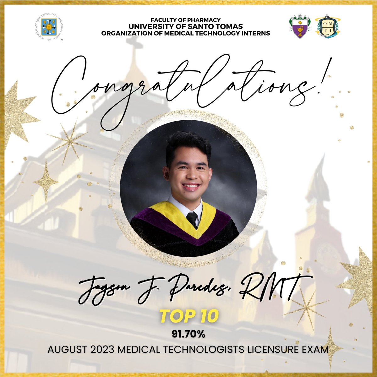 OfficialOMTI's tweet photo. Your Thomasian family is truly proud of you!

To God be the glory! 💛

#BonVoyageOMTI🧳
#AdventureAwaits🧭
#nowaybutup

Layout and Design by: Harriet Vidal
Caption by: Nicole Foja

(3/3) https://t.co/C8brRDpYSY