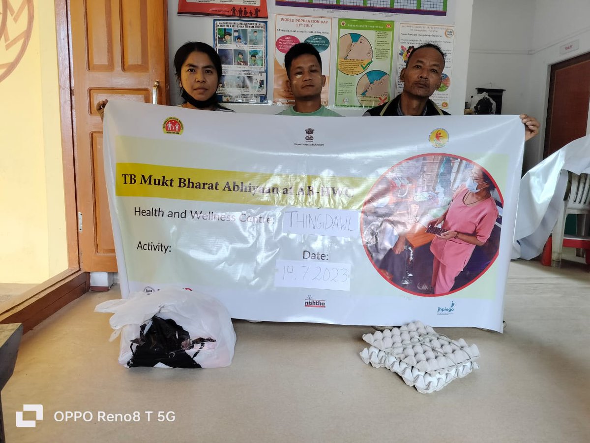 Food basket delivered to Consented TB patients at HWC. Kolasib District, Mizoram. @ntepMizoram @PiramalS @TbDivision @nhmmizoram