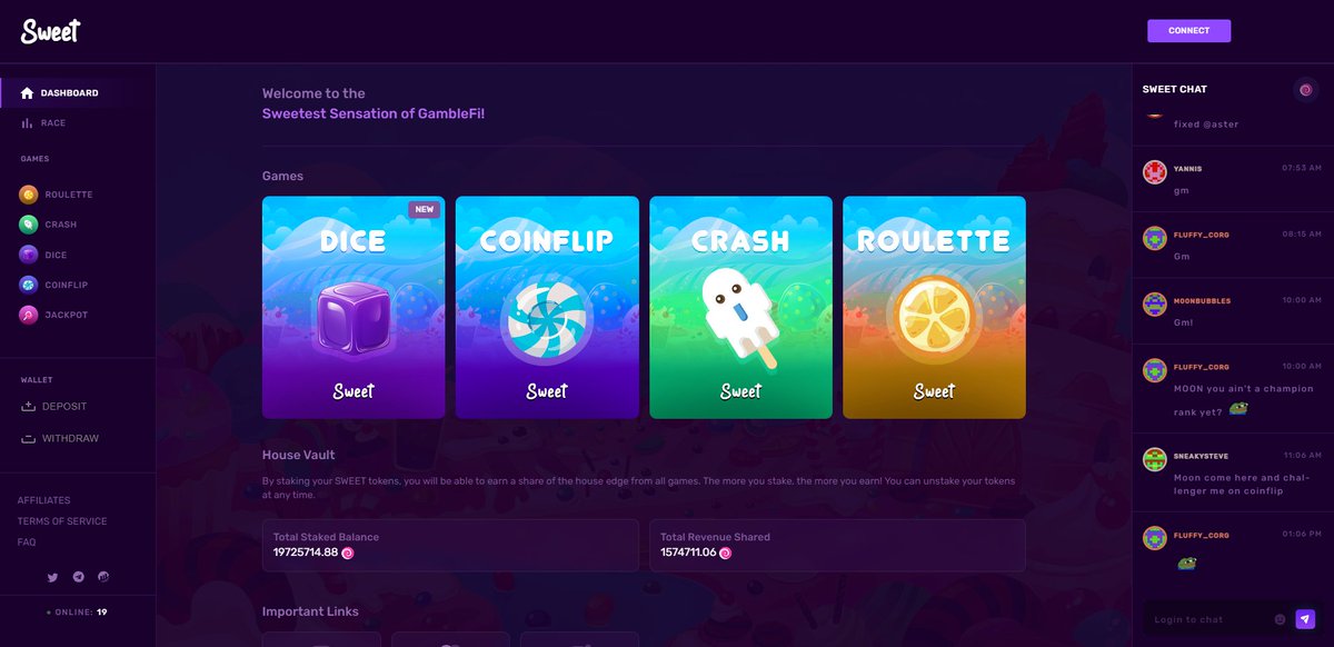 GooberCrypto's tweet photo. Picked up a bag of $SWEET.

High risk, High potential play.  
 
- Low cap (1 Million)
- Great UI / UX  
- Consistent daily updates from the team. 
- Affiliate programme 
- Revenue sharing  
- New games and sports betting soon. 

https://t.co/qoYPFo0M1u
@sweetcoinxyz 

#GambleFi https://t.co/dDYH5AUXae