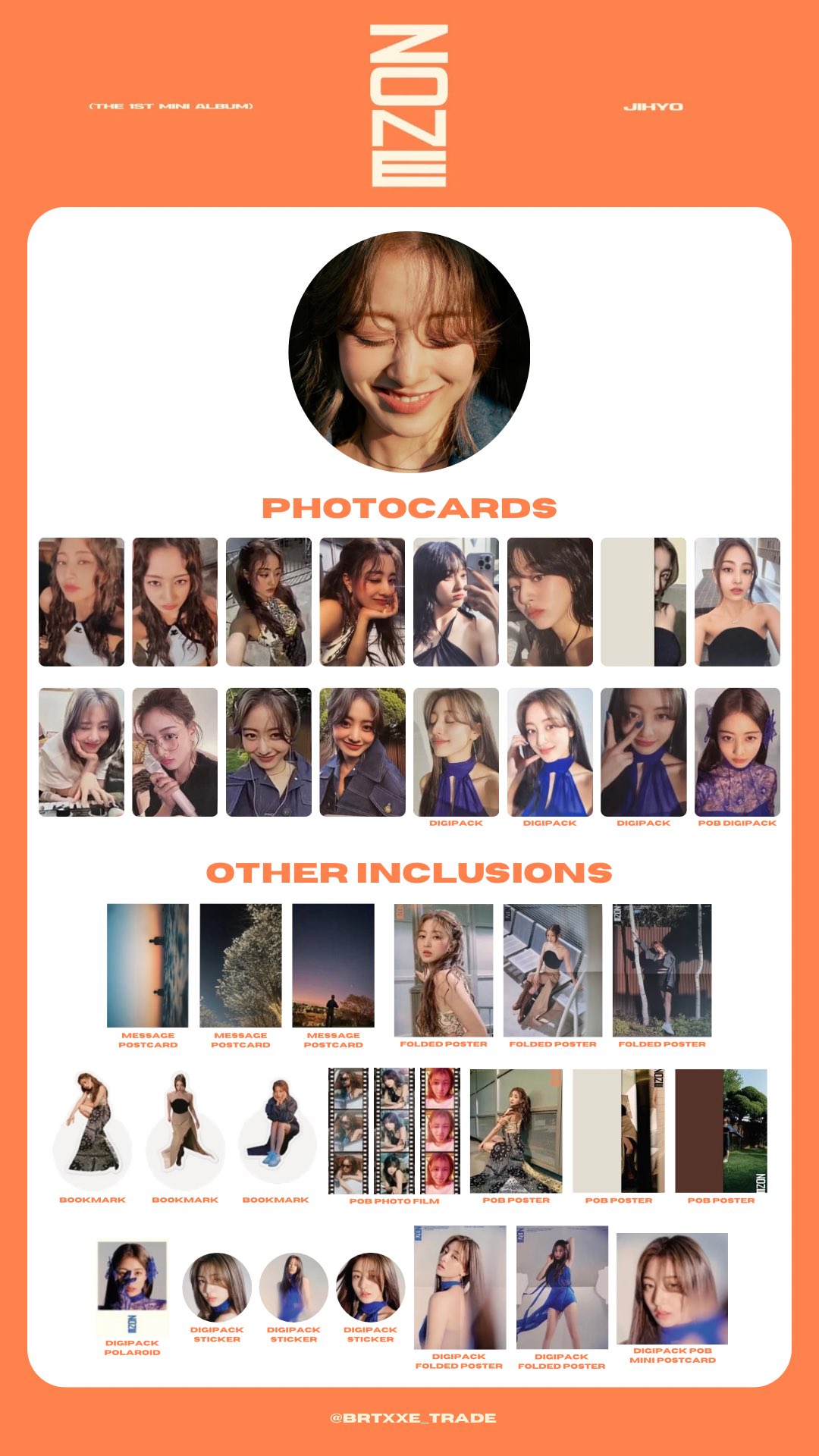Twice Jihyo Solo Zone Target Exclusive POB Photocard Killin