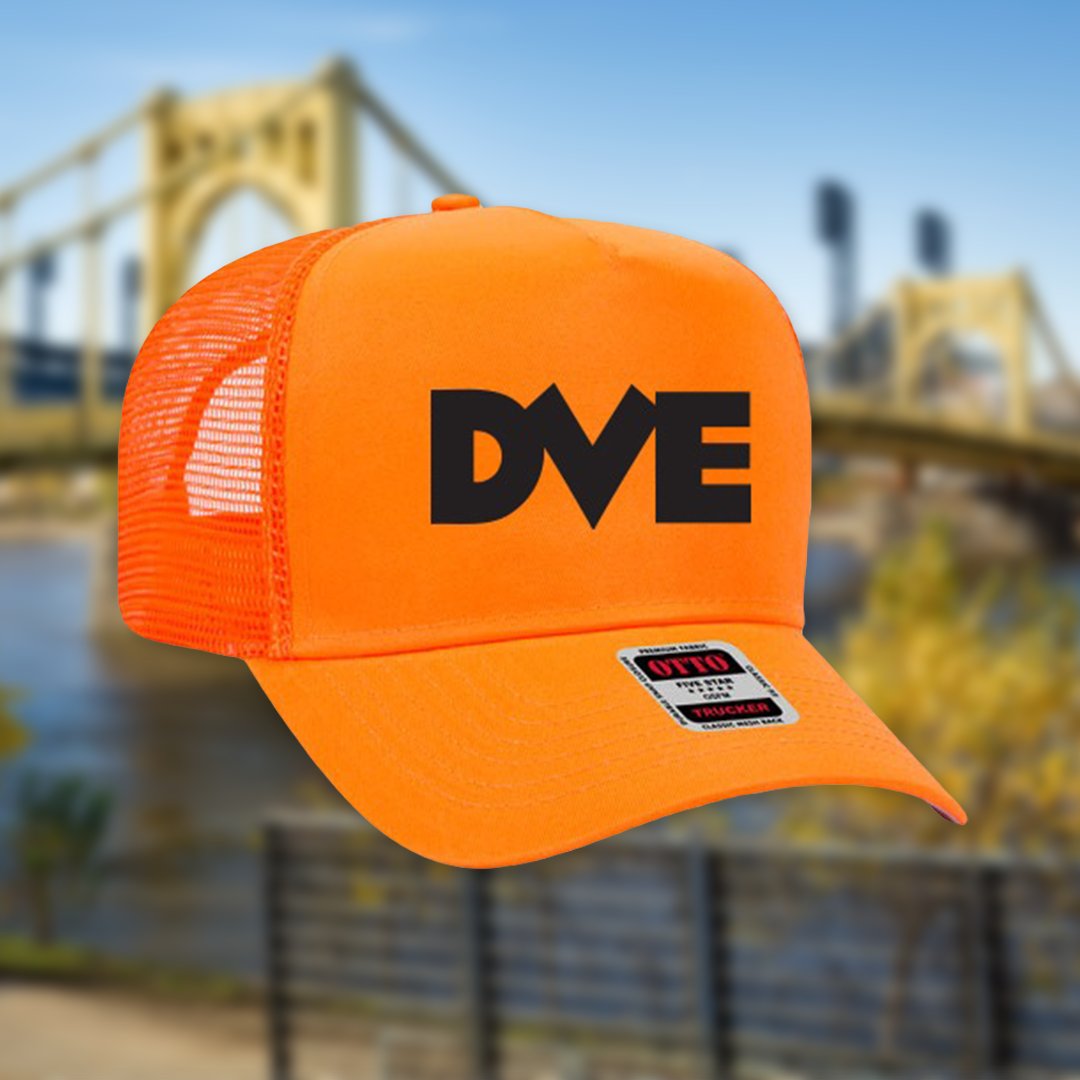 DVERADIO's tweet photo. The blaze orange DVE Snapback Hats are LIVE in our #DVERocks store!!!

Prepare to be the coolest person in the tree stand this hunting season.  Deer may actually stop to stare at it, but don’t quote us on that.

Get Yours -> https://t.co/AXy6kaukqW https://t.co/gGNWA875eb