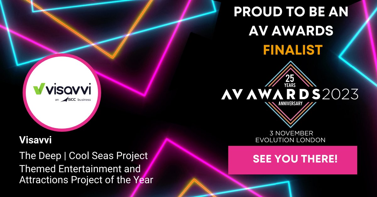 We are pleased to announce that Visavvi has been nominated as a finalist for the 'Themed Entertainment and Attractions Project of the Year' at the AV Awards 2023. 

#AVAwards2023 #Finalist