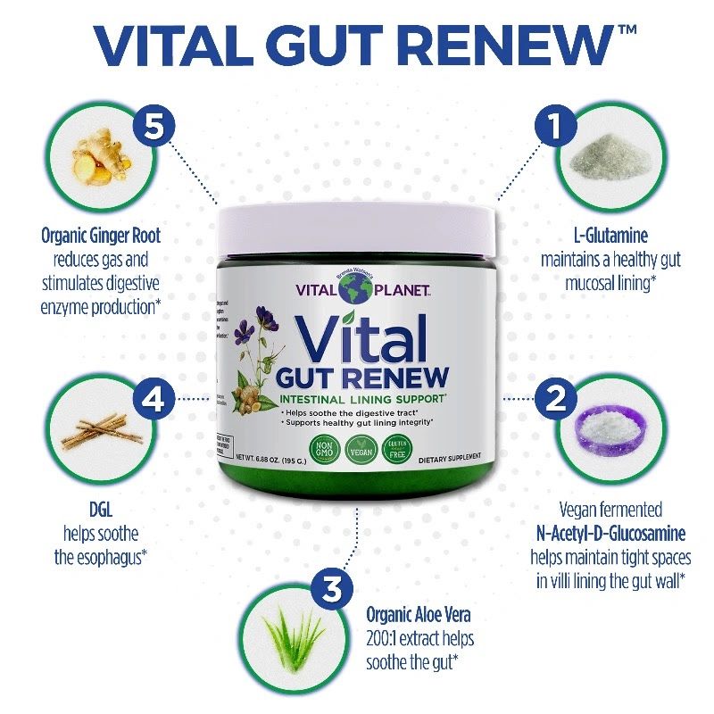 Vital Gut Renew strengthens your cell lining in the intestinal wall and helps provide support to those with leaky gut, heartburn and GERD. Stop in today for more information from our staff. 

Salisbury's Most Complete Health Food Store Since 1979. 🌿