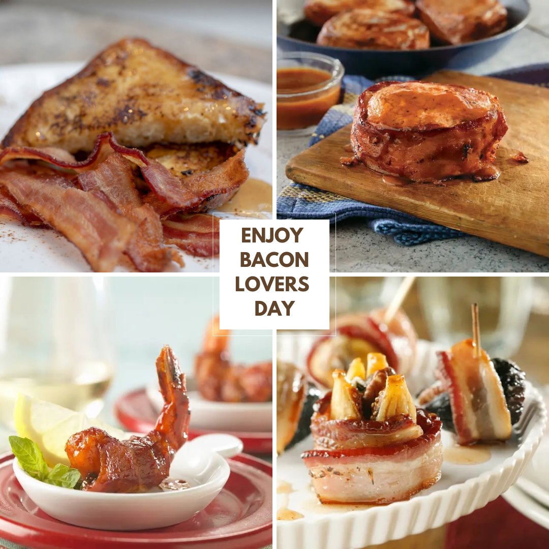 ArizonaPork's tweet image. It's almost our favorite day! 😉 National Bacon Lovers Day! 🥓 What’s your favorite bacon recipe? #nationalporkboard #porkcheckoff #pork #bacon #nationalbaconloversday