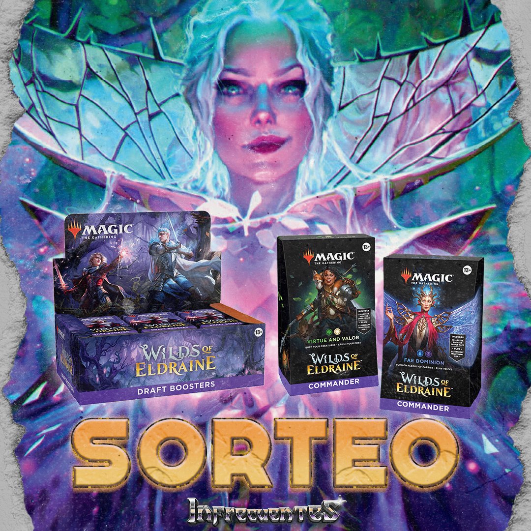Para celebrar el lanzamiento de #MTGEldraine vamos a estar sorteando hasta finales de septiembre los mazos de commander y una caja de draft. 
Para participar, como siempre ya sabéis, seguid los pasos del link. ¡Mucha suerte!

gleam.io/Etssd/regresem…