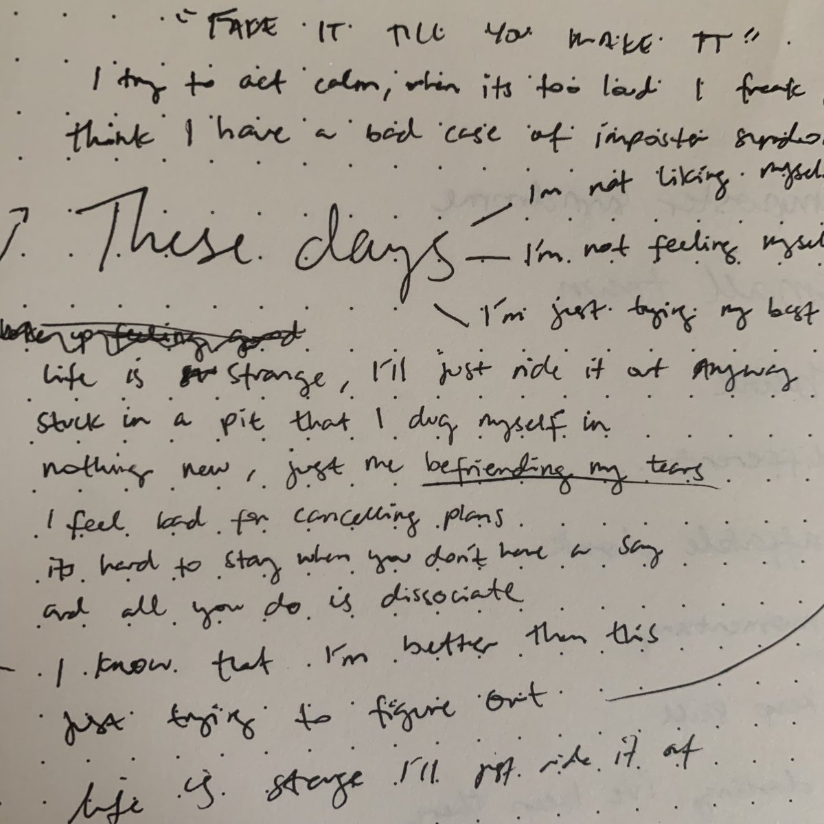 clarabeninmusic's tweet photo. all the lyric videos for the songs from 'befriending my tears' are up on my YouTube channel. I handwrote all the lyrics myself! 📷
https://t.co/48sUOGsw2W...
stream "befriending my tears" on your favorite streaming platform! 📷📷
https://t.co/yWVMtRQBP1 https://t.co/fBtuT4tws6