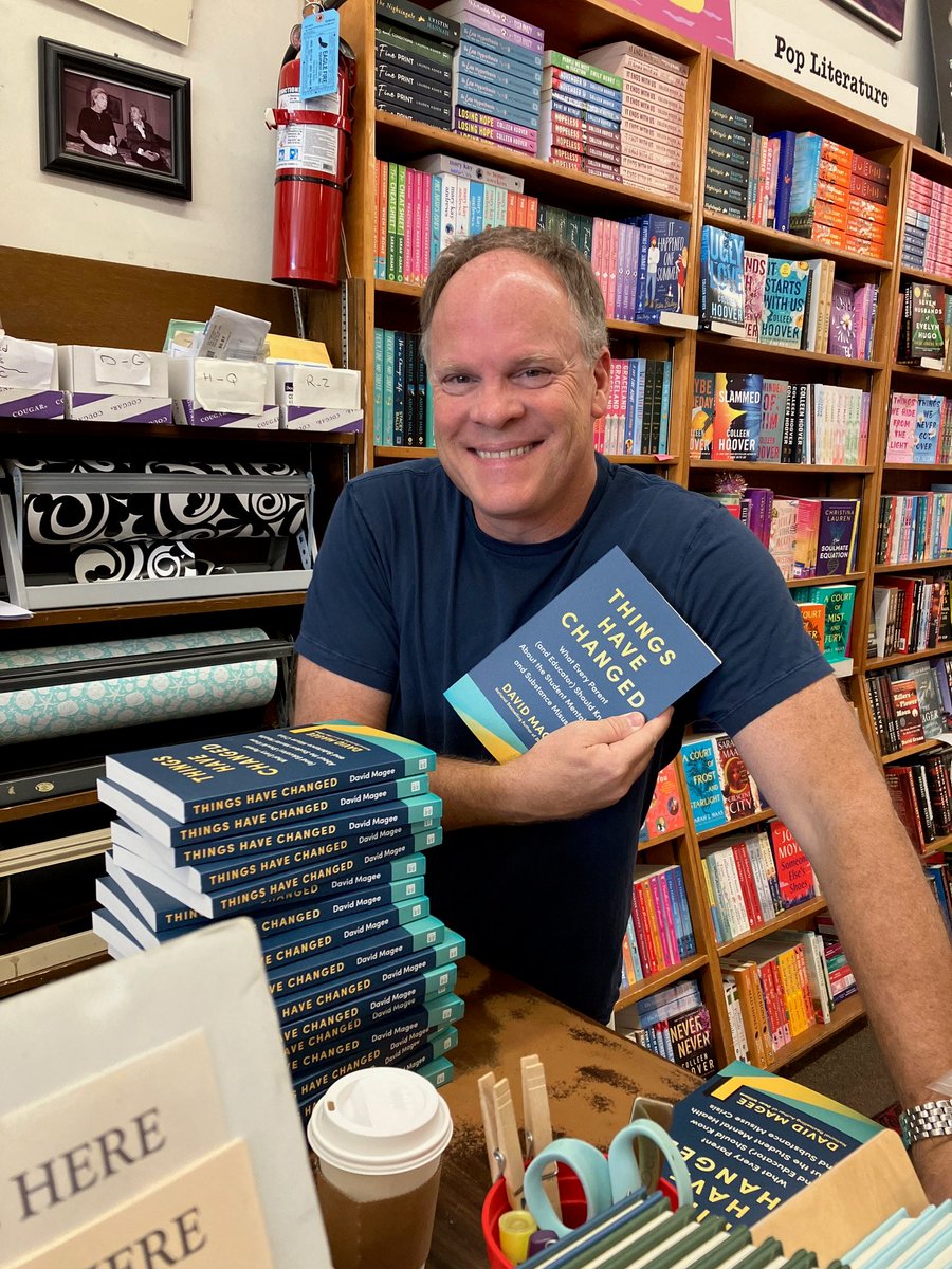 Look who stopped by at Square Books! Thank you to David Magee (@dmagee_writer) for coming by and signing stock ❤️ You can find signed copies of Things Have Changed and Dear William at our store.