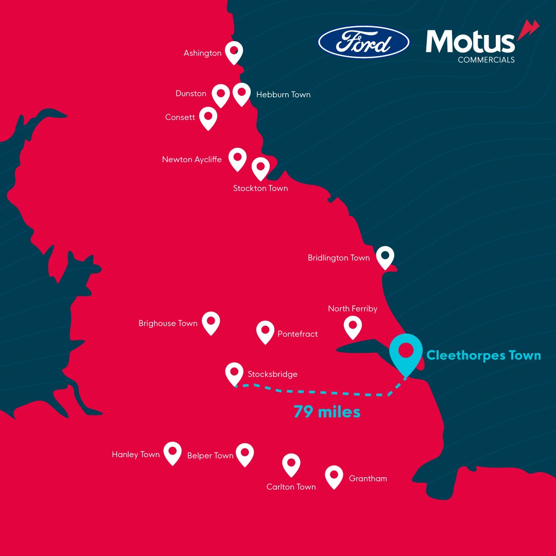 pentagon_ford's tweet photo. Tomorrow, Cleethorpes Town Football club will be transporting their kits in our E-Transit van, travelling 158 miles in total to play Stocksbridge Park Steels in the preliminary round of the FA Cup!
#ETransit #FordETransit #EV #ElectricVan #TransitVan #MotusFord https://t.co/byxp4MIb8K