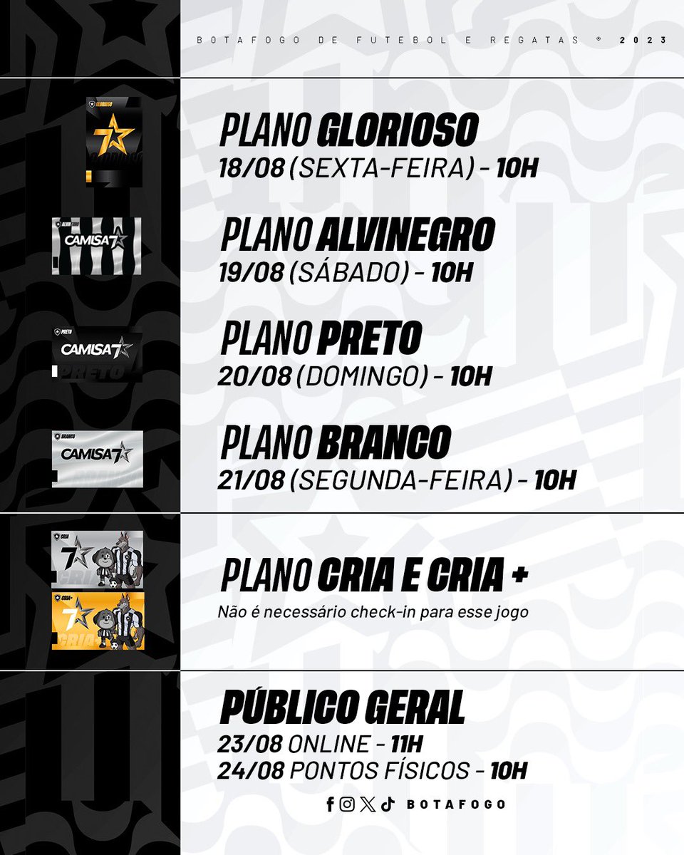 Botafogo's tweet photo. VAMOS JUNTOS! 🔥

Sócio @Camisa7Botafogo Glorioso já pode garantir lugar no jogo com o Bahia, pelo Brasileirão. Confira a ordem de abertura! ⬇️

🎫 https://t.co/VmMNMgR0SQ https://t.co/VE0Gfp8AqJ