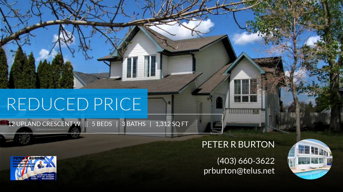 PETERRBURTON's tweet photo. 📍 Reduced Price 📍 This recently reduced home at 12 Upland Crescent W in Brooks won't last long, so, don't wait to set up a showing! Reach out here or at (403) 660-3622 for more information!

PETER R BURTON  RE/MAX COMPLETE REALTY... https://t.co/A1acA5c7Vn https://t.co/FyM3qojbdv