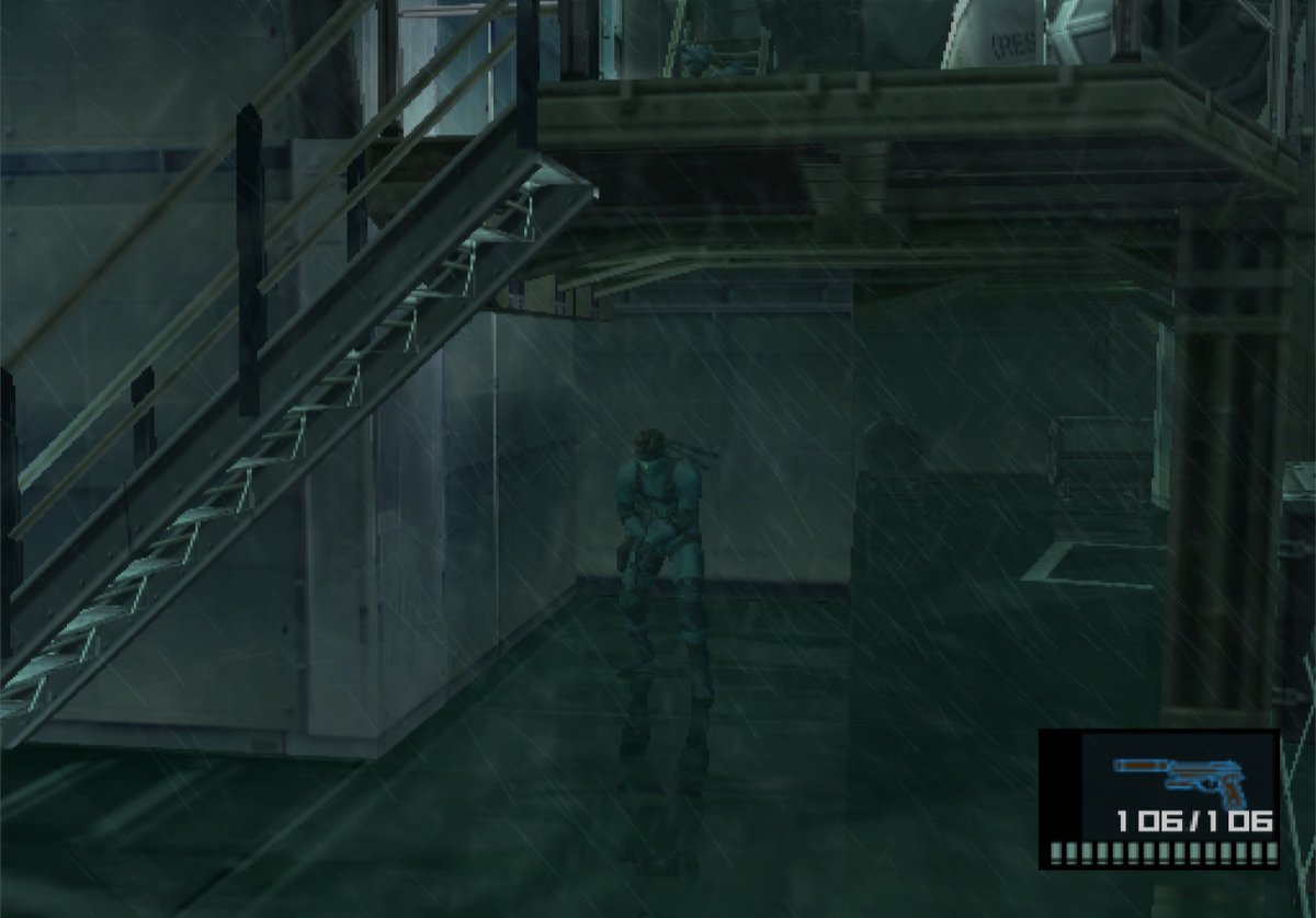 dark1x's tweet photo. Thanks to the combined power of the PixelFX PS2 GEM and the RetroTINK 4K (to reach 2160p output) - it's possible to achieve crystal clear, digital true 480p output from a game like Metal Gear Solid 2. No noise, artefacts or issues. Truly exceptional. https://t.co/OsYHmqBgTk