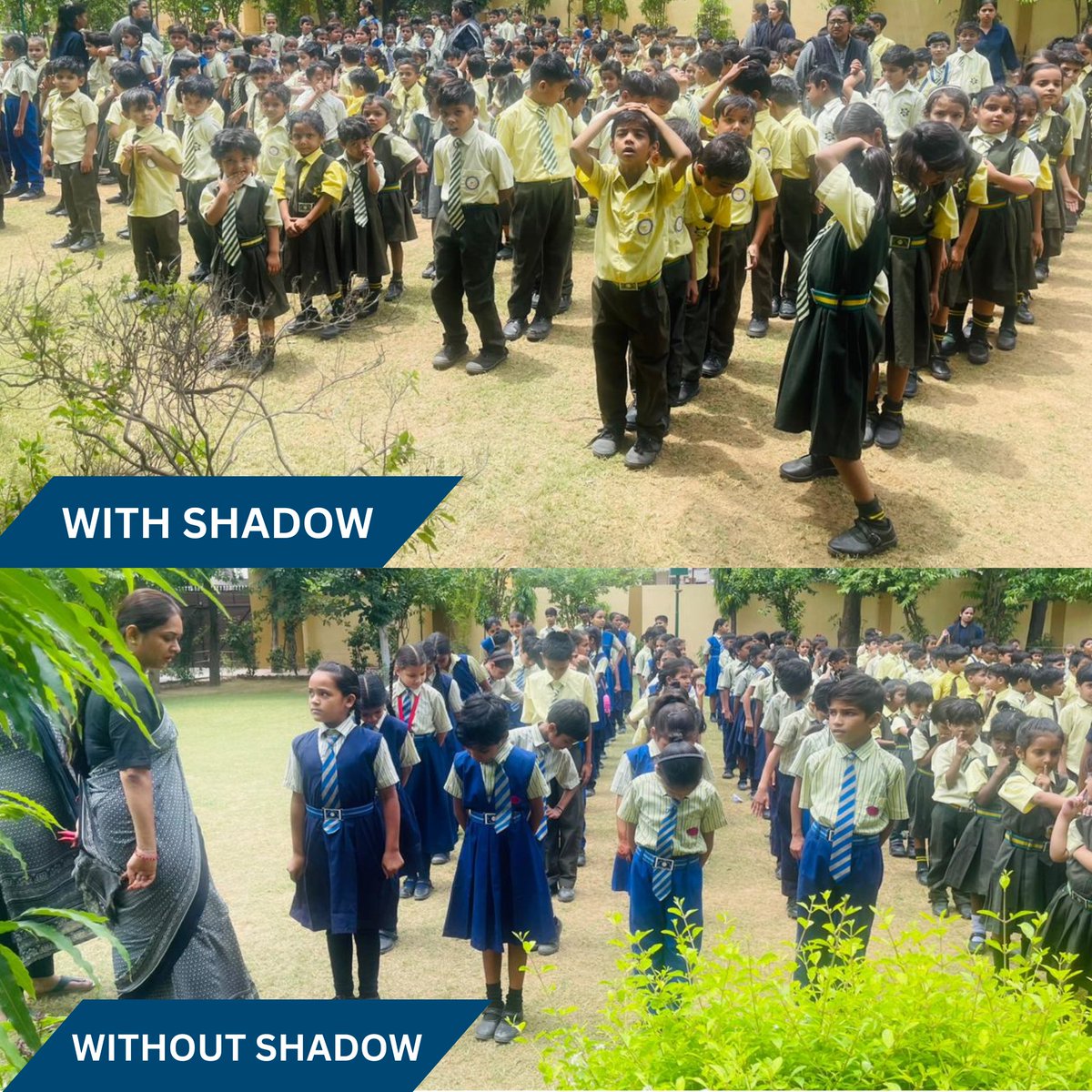 jagritigroup's tweet photo. #ZeroShadowDay means a Day with Zero Shadow when the shadow of a person or object disappears for a moment due to direct sunlight. At that time the sun is just above the latitude line. https://t.co/LprHwQKrc2
