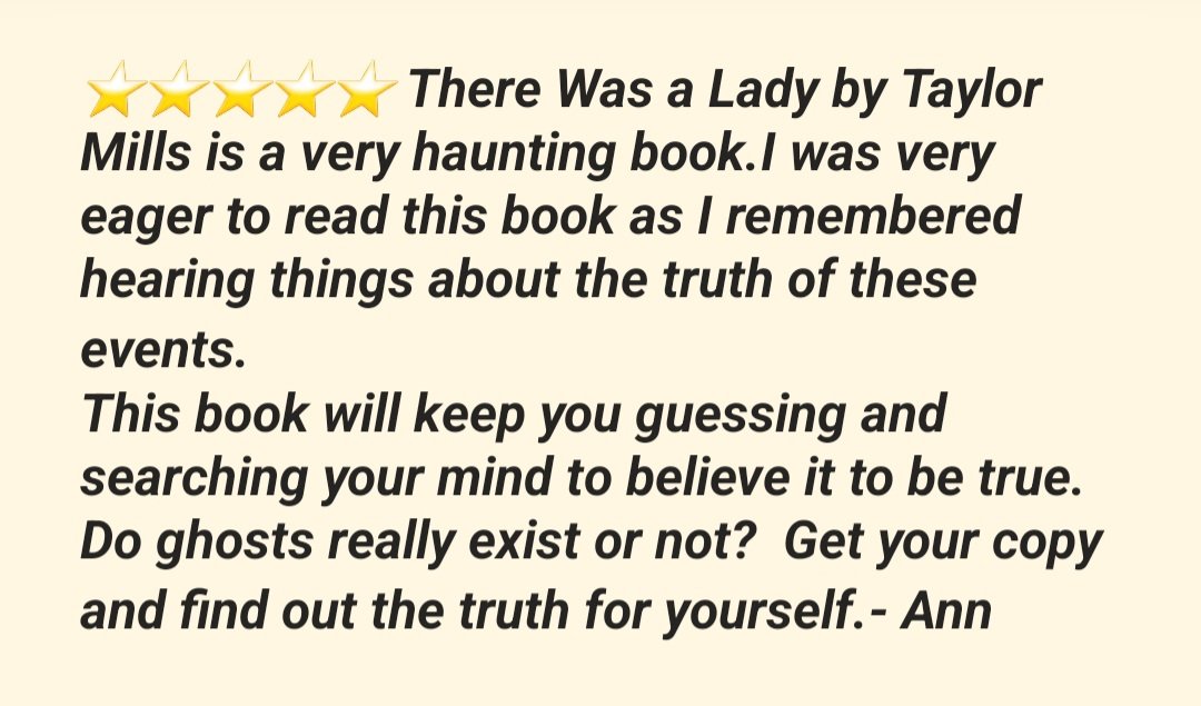 My first #bookreview for There Was a Lady! 

Every #writer knows it's excruciatingly tough to get reviewed, so I consider every one a win, good or not so good! 

#indieauthor #WritingCommunity #books #BooksWorthReading #BookWorm