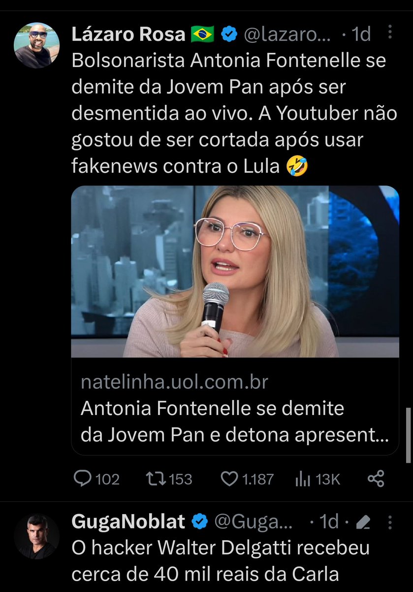 Mefhistosa's tweet photo. @LUIZPATRIOTA39 @Estadao @EstadaoEconomia É mentira!
A Antonelli acabou de perder o emprego na Jovem Klan! https://t.co/MmHWRI0VoM