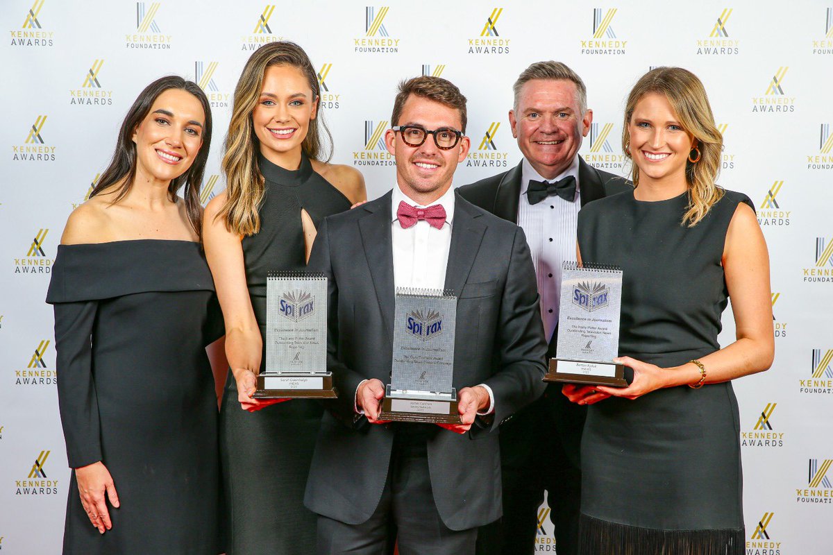 The Harry Potter Award for Outstanding Television News Reporting goes to @greenhalghsarah James Cannon &amp; Bertan Ayduk from @7newsaustralia for their coverage of the Turkey earthquake 📸 <a href="/saltydingomedia/">Salty Dingo</a>