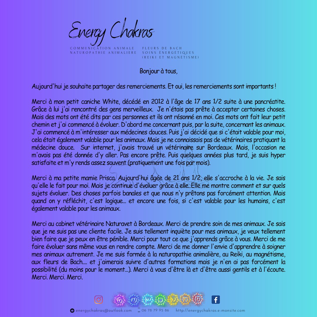 energychakras's tweet photo. #reiki #reikihealing #soinsénergétiques #soinsenergetiques #soinsreiki #communicationanimale #fleursdebach #naturopathieanimale #magnétisme https://t.co/eG44cz3J9h