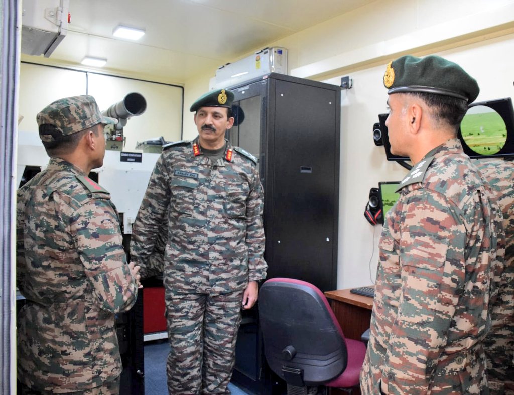 SWComd_IA's tweet photo. "Empowering Transformation through Technology!"

Lt Gen Sanjiv Rai, #GOCChetakCorps reviewed the operational readiness of #GandivKnights, complimented their dedication, and encouraged all ranks to gear up for future digital warfare.

 #OnPathToTransformation 
@adgpi https://t.co/KBpB4KyVcO
