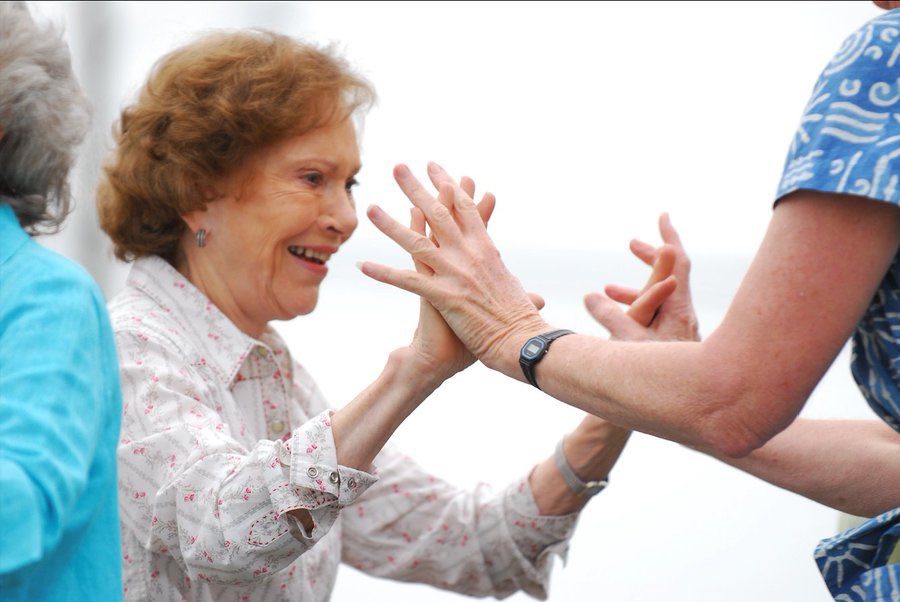 RCICaregiving's tweet photo. Happy 96th birthday to our beloved founder, former First Lady Rosalynn Carter. We celebrate Mrs. Carter & call attention to her incredible accomplishments & dedication to service. Share your favorite memories & join us as we wish her a very happy birthday! #MrsCarterMakingHistory https://t.co/gpVFMdzf9B