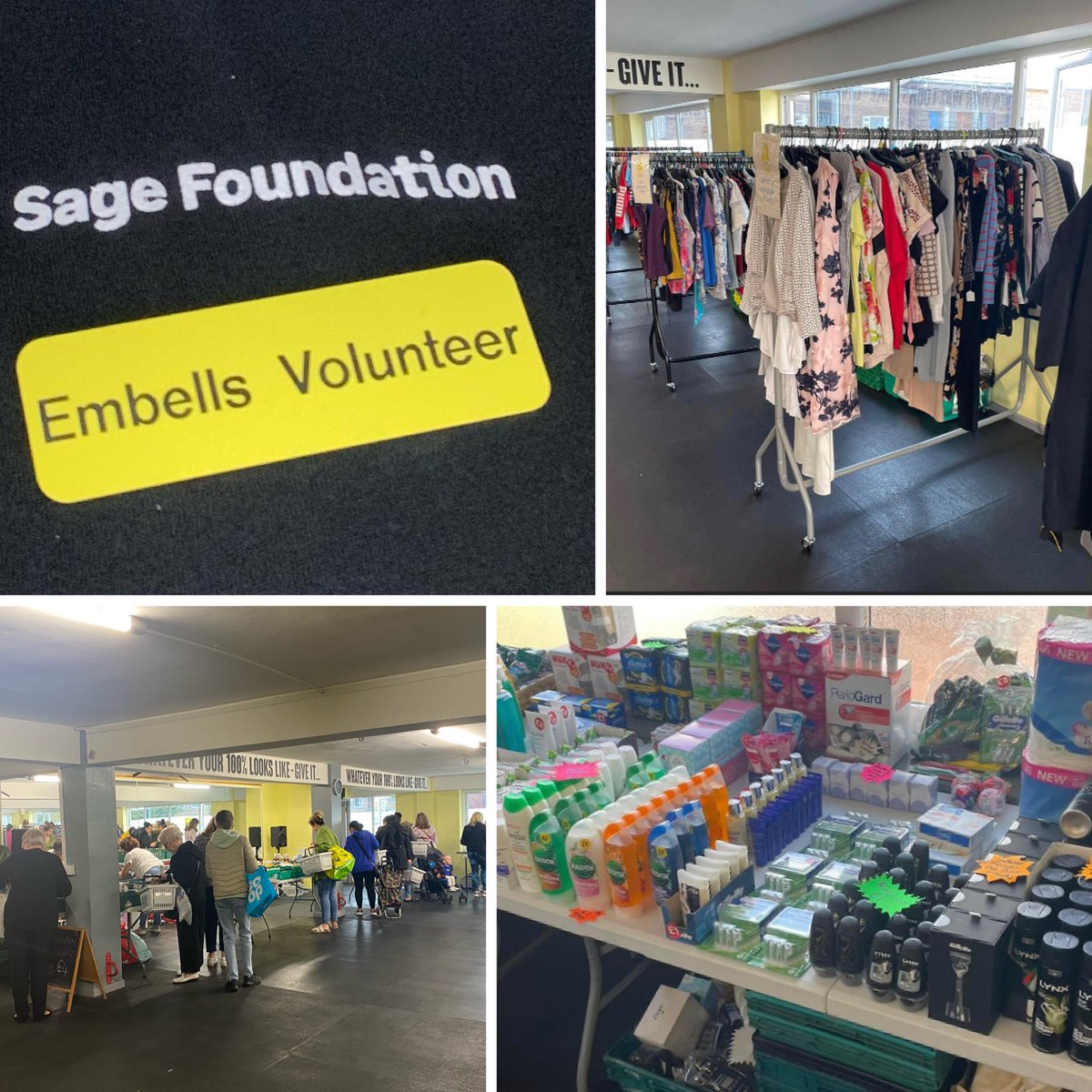 Just spent one of my @sagefoundation days volunteering with 
@Embellscic They are doing an amazing job in creating a better everyday life for people and families in need. Through their range of food, support, and wellbeing services, #CommunitySupport #Volunteering