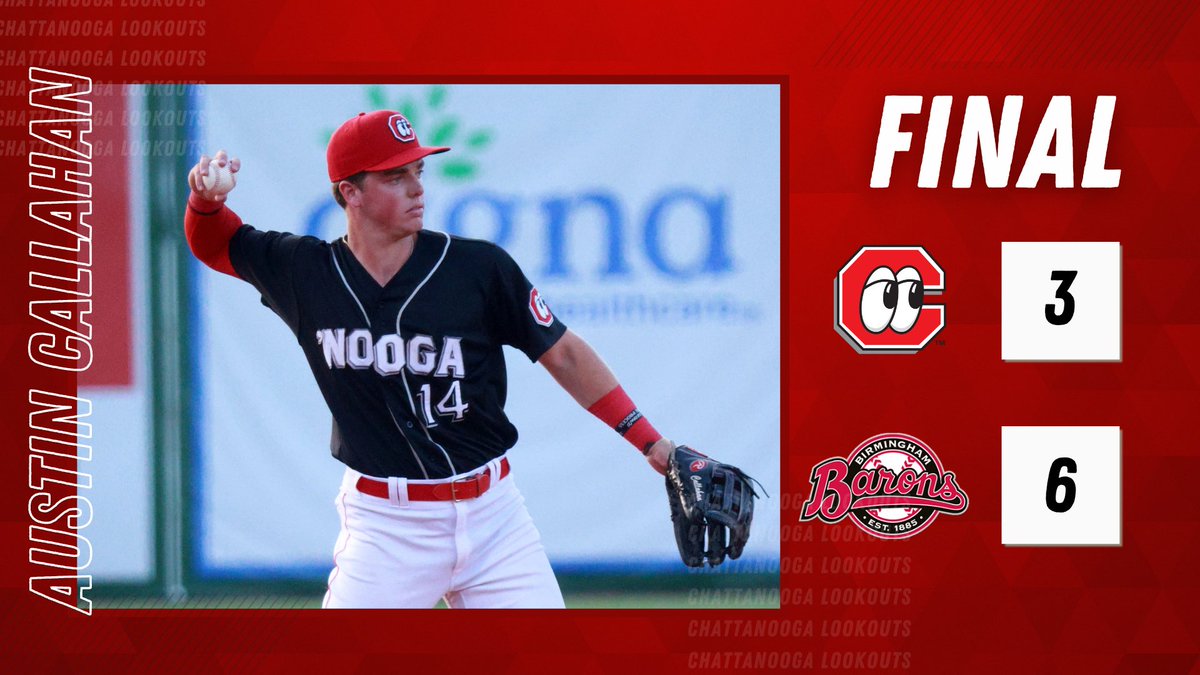 ChattLookouts's tweet photo. On the bright side, Austin Callahan hit his first Double-A home run! https://t.co/DPIeSW1uJD