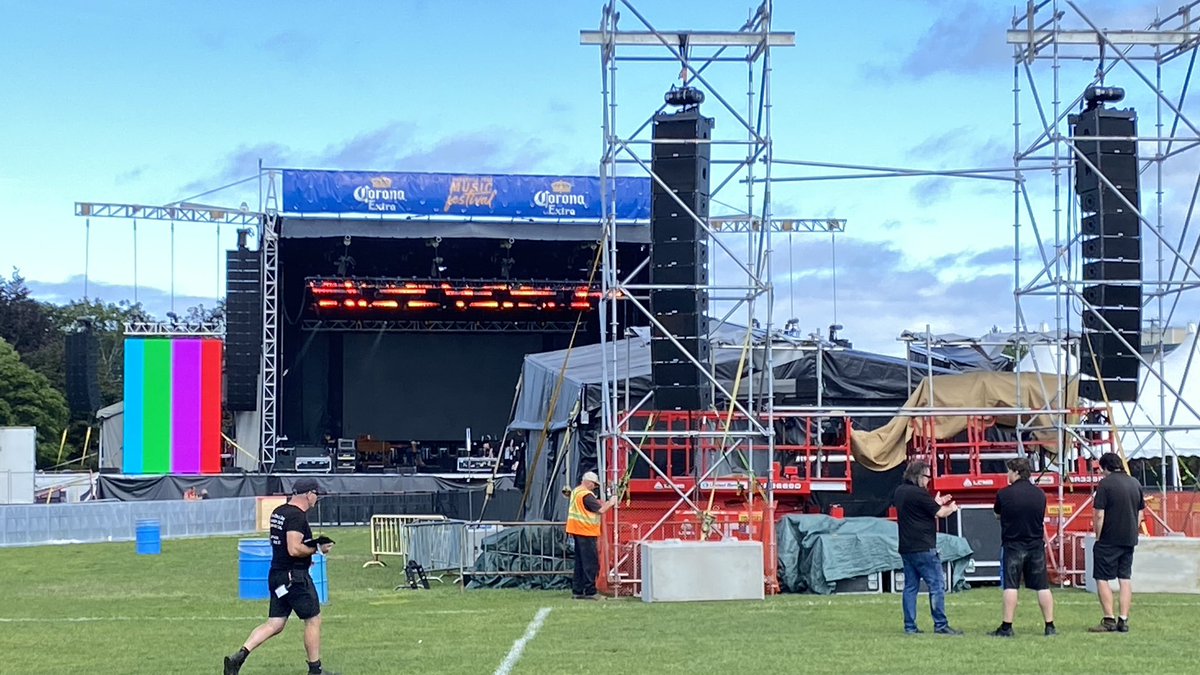 Backline tech at #cpmf2023 for @Metric and @Alanis Gonna be a huge show!