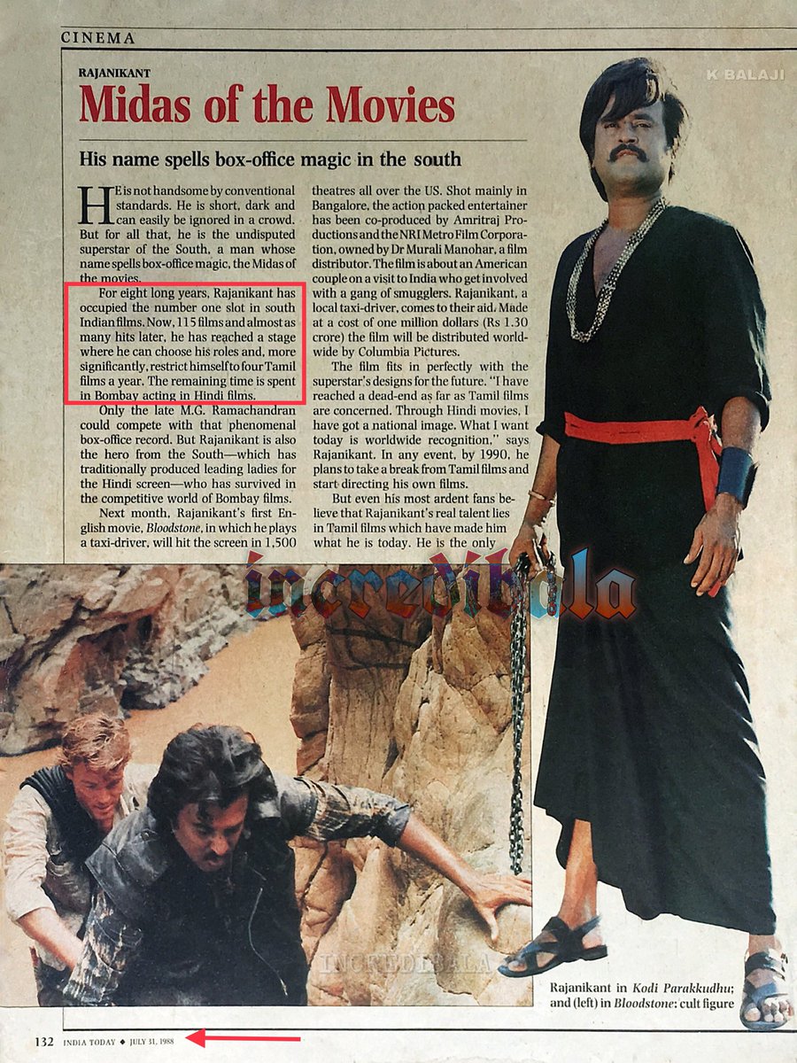 🌟Released on 26 Jan 1980, #Billa catapulted #SuperstarRajinikanth to #1 slot in South Indian cinema.
🌟More than 43 years later, #Thalaivar is still occupying the same position!
🌟Once in a century actor!
#Jailer #48YearsOfRajinism