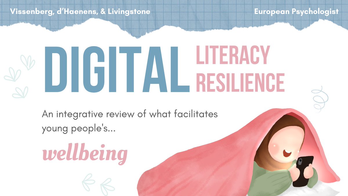 Sonia Livingstone (@livingstone_s) on Twitter photo 🧵 What factors support young people’s #digitalwellbeing?
Our review paper in <a href="/EurPsychol_jour/">European Psychologist</a> synthesises research about #onlinerisk, #harms, #resilience & #digitalliteracy to discuss key facilitators. <a href="/ySKILLS_eu/">ySKILLS</a> <a href="/MediaLSE/">LSE Media & Communications</a> <a href="/CORE_H2020/">CO:RE H2020 🇪🇺</a> 🧵 What factors support young people’s #digitalwellbeing?
Our review paper in <a href="/EurPsychol_jour/">European Psychologist</a> synthesises research about #onlinerisk, #harms, #resilience & #digitalliteracy to discuss key facilitators. <a href="/ySKILLS_eu/">ySKILLS</a> <a href="/MediaLSE/">LSE Media & Communications</a> <a href="/CORE_H2020/">CO:RE H2020 🇪🇺</a>