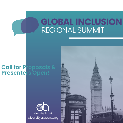 daglobalaccess's tweet photo. Join us in London for the Global Inclusion Regional Summit on March 13-15, 2024! Submit your proposals and be part of a transformative event focused on advancing global inclusion. Learn more: https://t.co/wLKLcqgv2I #GlobalInclusionSummit #DiversityAbroad #InclusionisGlobal https://t.co/imdS01fDkh