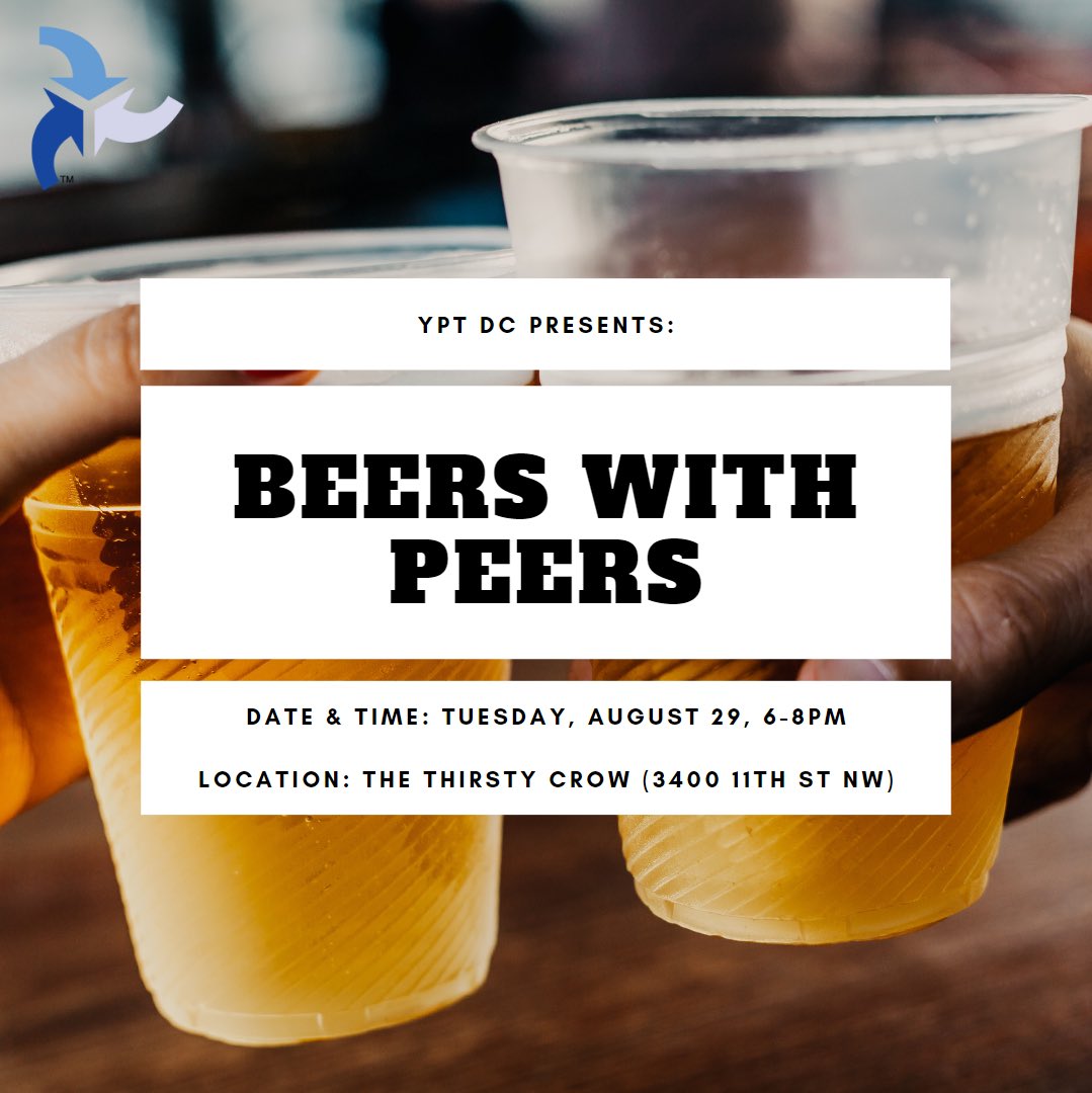 YPTWDC's tweet photo. Join your fellow transportation geeks on Tuesday, August 29th for happy hour! 
 YPT members and non-members are welcome.

Location: The Thirsty Crow (3400 11th St NW) https://t.co/qENW0WIzAI
