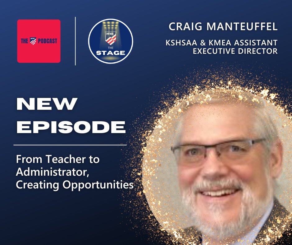🎤NEW EPISODE🎤

This week, Craig Manteuffel, Assistant Executive Director with the Kansas State High School Activities Association and newly appointed Assistant Executive Director of the Kansas Music Educators Association joins the show!

LISTEN: thenfhspodcast.buzzsprout.com