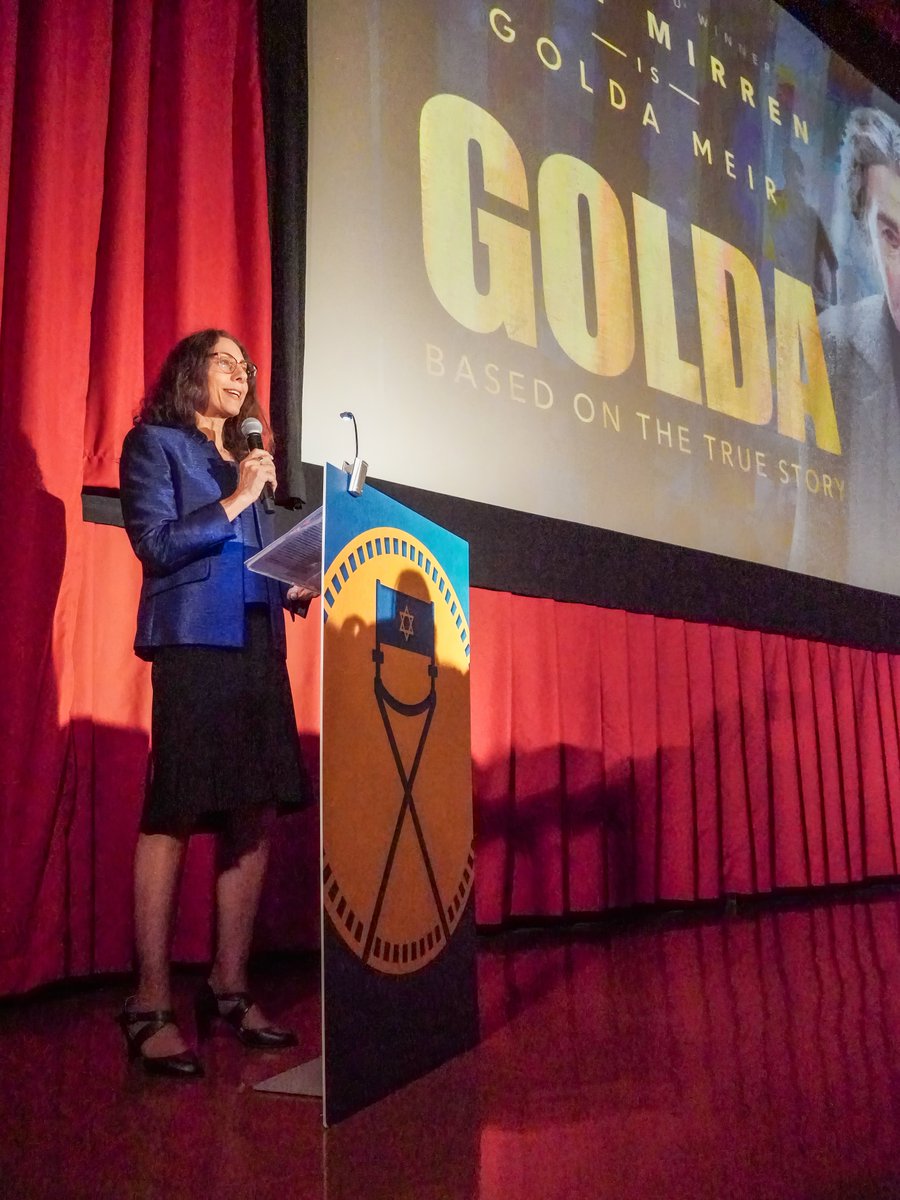atljewishfilm's tweet photo. It was pure gold! We had an amazing night celebrating #GoldaMovie with director @GNattiv, at a special advance screening of his new film for #AJFF members.

GOLDA is coming to a theater near you starting August 25.

📸 Eric Burkard https://t.co/MT8iuTRXfr
