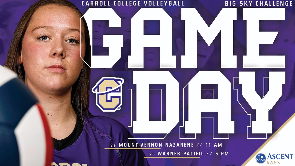 Carroll Athletics (@ccsaints) on Twitter photo GAME DAY!!!
π: MVNU
π: 11 am
π: Warner Pacific
π: 6 pm
π: CC PE Center
ππΊ: t.ly/o15Ng
#MarchOn | <a href="/CCSaintsVB/">Carroll College Volleyball</a> GAME DAY!!!
π: MVNU
π: 11 am
π: Warner Pacific
π: 6 pm
π: CC PE Center
ππΊ: t.ly/o15Ng
#MarchOn | <a href="/CCSaintsVB/">Carroll College Volleyball</a>