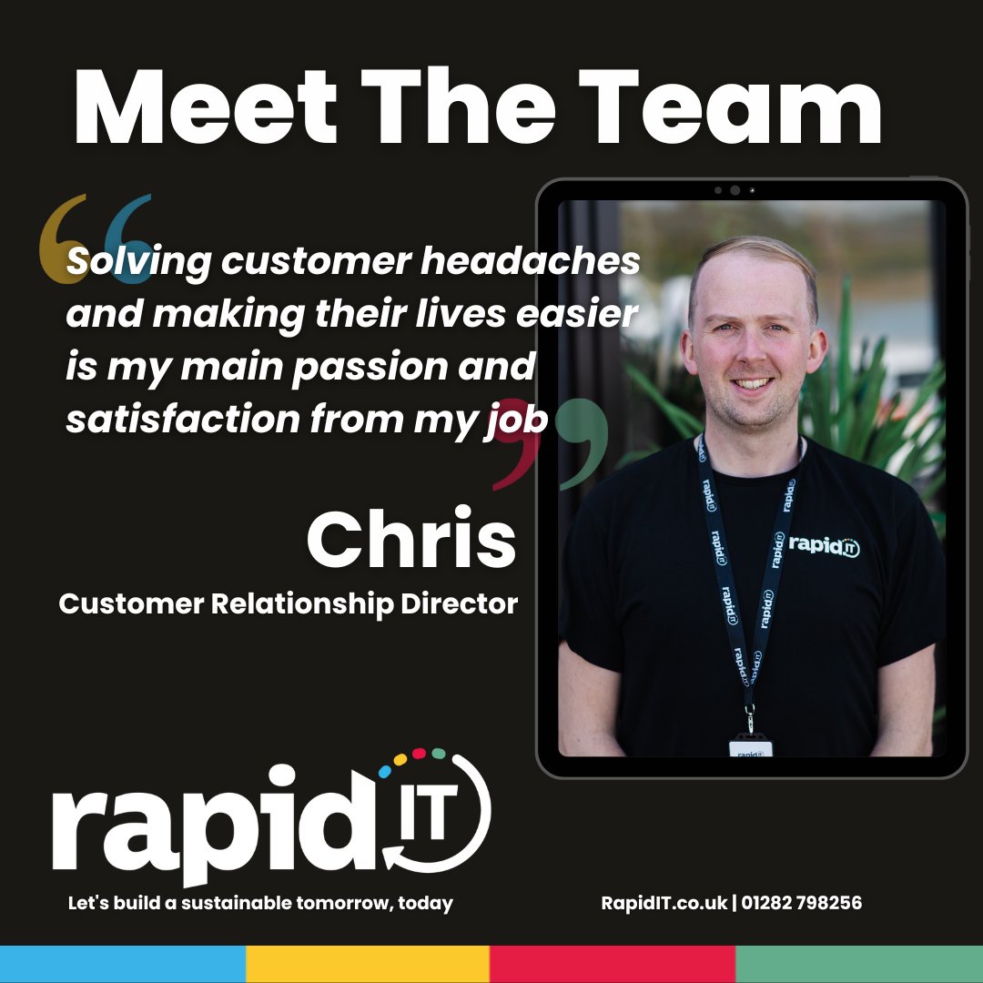 Chris Stevenson is our Customer Relationship Director. Having been with Rapid IT for over 12 years, Chris has overseen the development of the business with his partners, building and shaping the teams and facilities for future success.