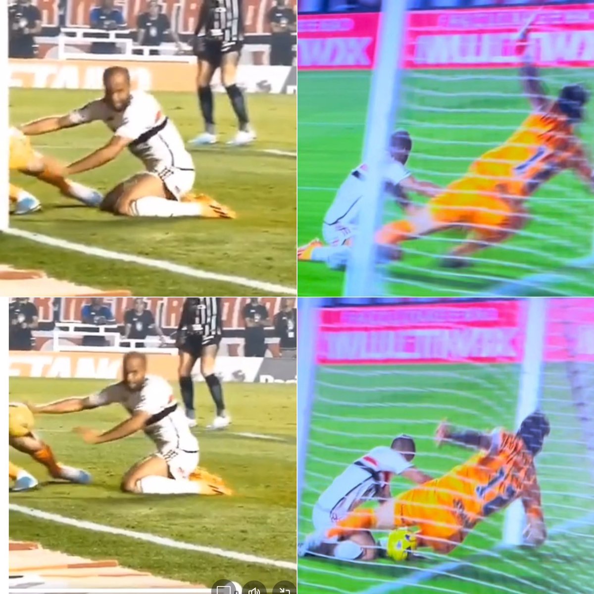 EsportudoBR's tweet photo. 🚨 POLÊMICA

Lucas Moura teria tocado na bola com a mão, antes mesmo da bola entrar no gol.

VAR deveria ter anulado? 🔥👀

📸: reprodução https://t.co/b0tBCOZgqW