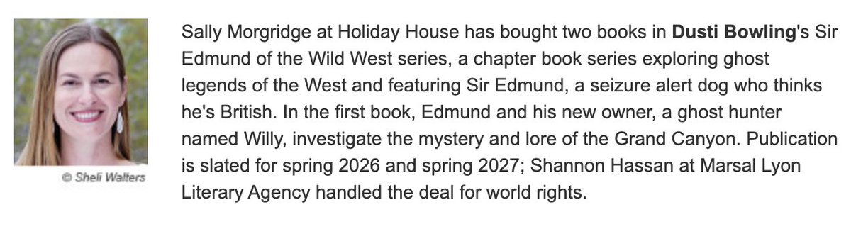 SOLD!--A dog who thinks he's a Brit, solving ghost mysteries in the Wild West, what's not to love?!! CONGRATS to @DustiBowling @smorgridge @HolidayHouseBks on SIR EDMUND!