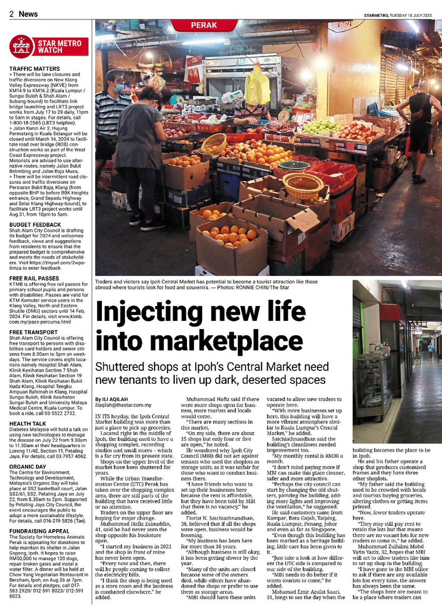 zoulyazix's tweet photo. Kenapa Super Kinta dah jadi Sunyi Kinta? Aku nak bagitau satu kisah hitam pasar besar Ipoh.

Walaupun dah masuk berita tapi langsung tak ada tindakan mahupun respon dari pihak MBI dan pengurusan pasar. 

Jadi aku cerita sini dengan harapan orang Ipoh boleh sama sama bagi tekanan. https://t.co/5vIotojxSa