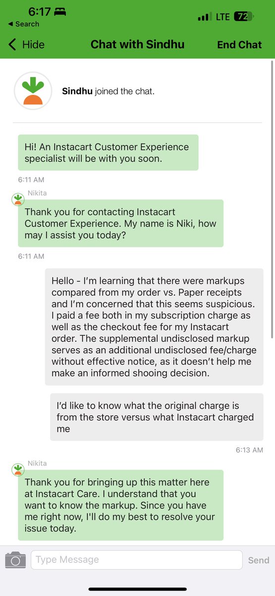 OmegaOmega's tweet image. Oh @Instacart - this is literally how class action lawsuits start… 🙄