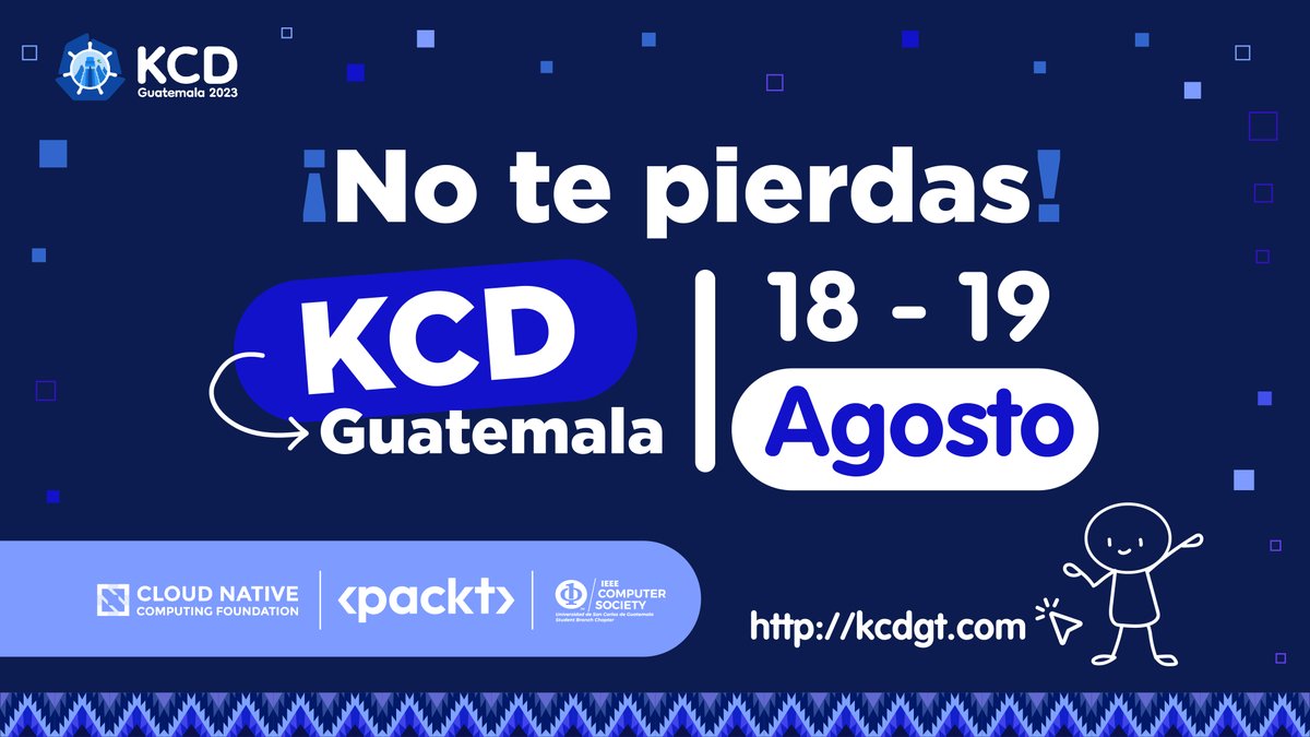 kcdguatemala's tweet image. En menos de una hora comenzamos con KCD Guatemala Día 1, orientado a estudiantes y profesionales que quieran empezar con Kubernetes. Registro en kcdgt.com @KubernetesDays