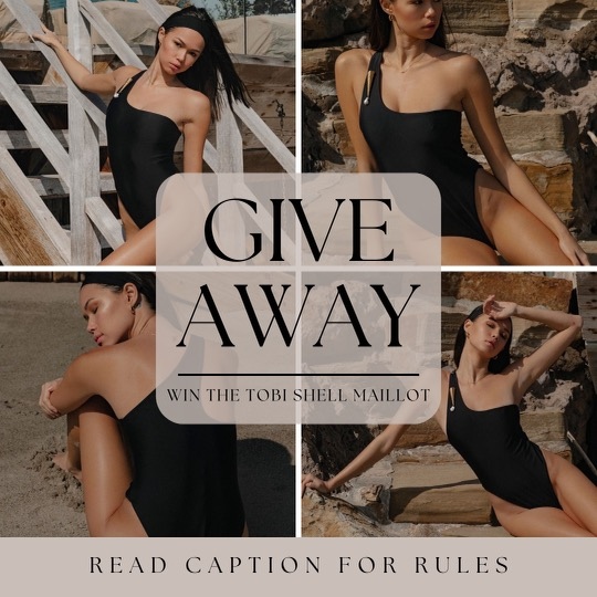 shopISAMEL's tweet photo. 🖤 GIVEAWAY ALERT 🖤⁠
⁠
Enter to win THE TOBI SHELL MAILLOT in BLACK (sizes XS-XL available)
⁠
Find this post on our Instagram account - @shopISAMEL to enter!
⁠
Entries closes Friday 8/25, at midnight EST ✨

#giveaway #swimsuitgiveaway #luxurygiveaway #giveawayalert #ISAMEL https://t.co/MsgNR3fDNl