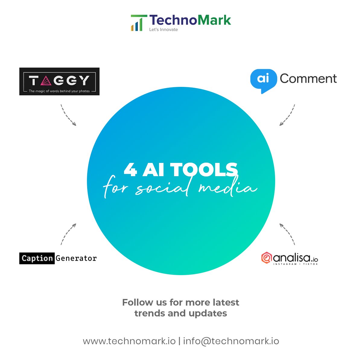 Power your social media efforts with the tools listed here. They will make everyday posting, interactions and other social media activities an easy job.

#AITools #Artificialintelligence #machinelearning #AIforsocialmedia #AI #programming #technology #coding #datascience