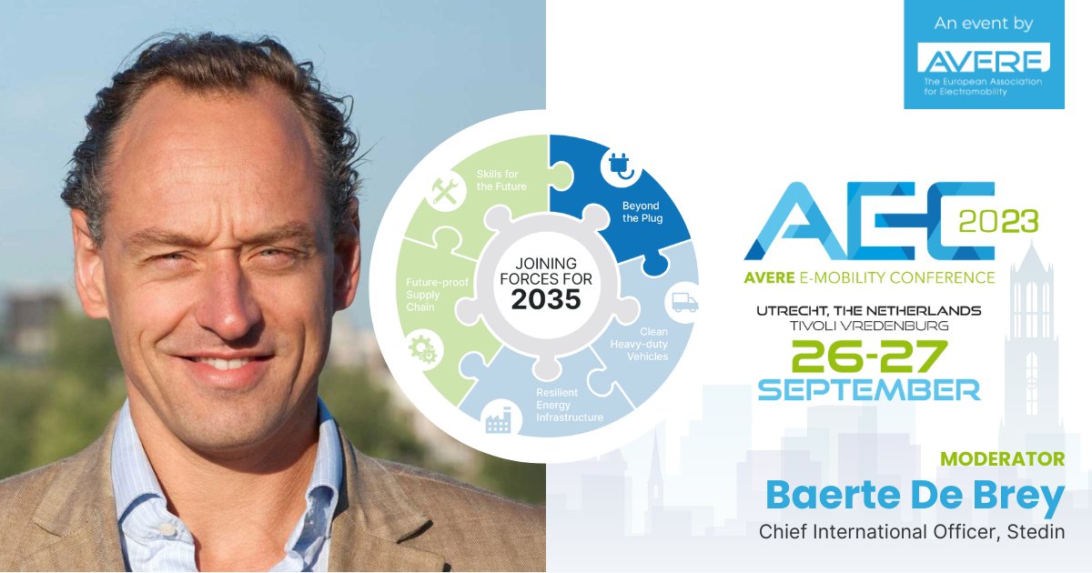 ⚡📣 With a background at <a href="/Stedin/">Stedin</a>, a prominent Dutch DSO, <a href="/BaertedeBrey/">Baerte de Brey</a> brings comprehensive insights into the interplay between #emobility and power grids.
He #JoinForcesFor2035 as moderator of the #V2G Session at #AEC2023.

🎟️ Register below:
aec-conference.eu